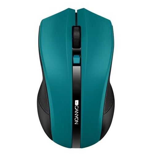 Canyon CNE-CMSW05G - Souris - droitiers et gauchers - optique - 4 boutons - sans fil - 2.4 GHz - récepteur sans fil USB - vert - Pour la vente au détail