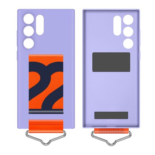 Coque pour Samsung S22 ultra bracelet support coque de protection de téléphone - Violet