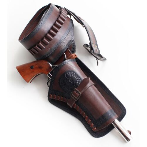 Ceinturon Cowboy Porte Pistolet Ceinture 1 Place CE1