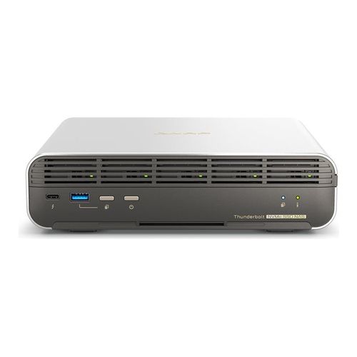 QNAP TBS-H574TX - Serveur NAS - 5 Baies - RAID JBOD, 0, 1, 10, 5, 50, 6, 60, disque de réserve 60 - RAM 12 Go - 2.5 Gigabit Ethernet / 10 Gigabit Ethernet - iSCSI support
