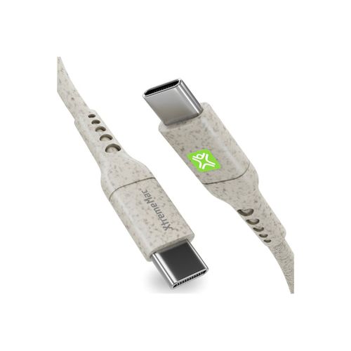 XtremeMac - Câble USB - 24 pin USB-C (M) pour 24 pin USB-C (M) - 2 m - biodégradable - blanc