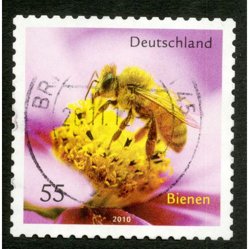 Timbre Oblitéré Deutschland, Bienen, 2010, 55