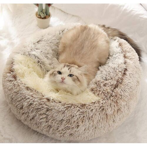 Panier Anti Stress Extra Doux Lit Pour Chat Grotte Niche Apaisant Panier De Chien Canapé Confortable Lavable Maison Coussin ,Antidérapant