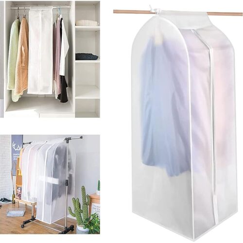 Housses de Vêtements,Housse Protection pour Vêtements,Housse Rangement Vetements,Housses de Vêtements Transparent,Grande housse de protection anti-poussière et anti-mites pour veste,50 * 30 * 90cm