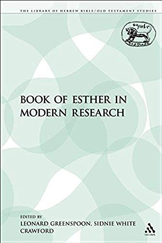 The Book Of Esther In Modern Research