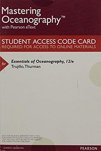 Mastering Oceanography With Pearson Etext - Valuepack Access Card -- For Essentials Of Oceanography