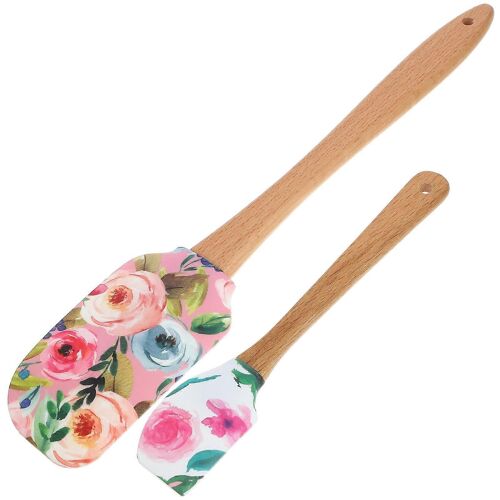 2pcs Spatule En Silicone Spatules De Cuisson Antiadhésives Grattoir À Gâteau Grattoir De Mélange De Cuisson
