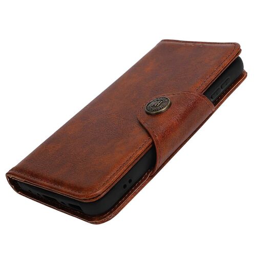 Étui en cuir complet pour Samsung Galaxy X Cover 5 avec fente pour carteBrown