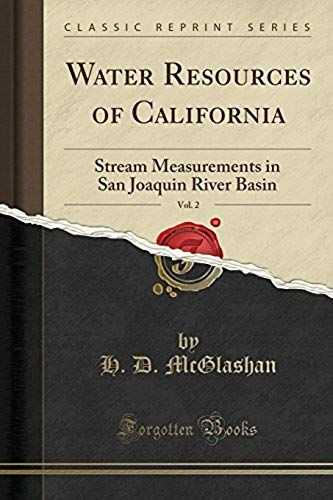 Mcglashan, H: Water Resources Of California, Vol. 2