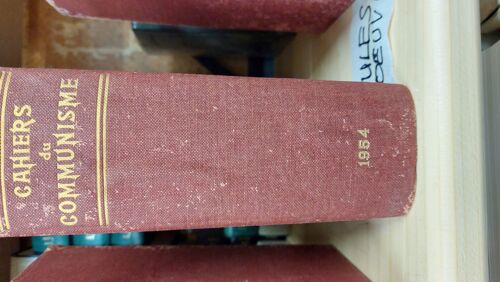 Cahiers Du Communisme 1954 1 Volume