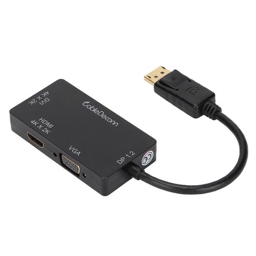 Adaptateur vidéo DisplayPort vers VGA Adaptateur de câble DVI portable DP vers HD Adaptateur de câble DVI portable DP vers HD