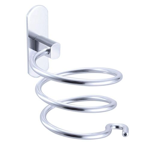 Support mural en spirale de sèche-cheveux pour salle de bain,organisateur de douche en aluminium, accessoire de stockage