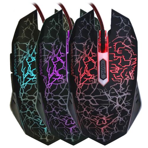 Souris Gamier Filaire 6 Boutons Ergonomique LED USB Gamer Souris pour Ordinateur Portable PC De Bureau