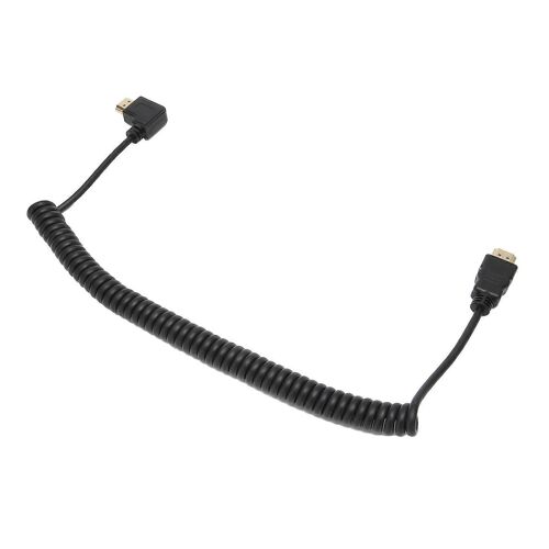 Câble d'extension d'interface multimédia haute définition A mâle à un mâle à un mâle Fil à ressort à droite 1m