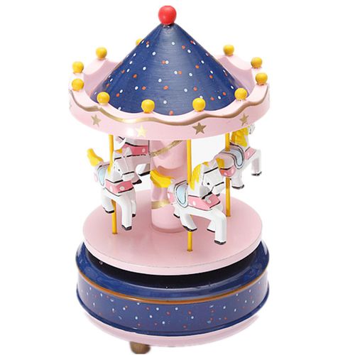Boîte À Musique Classique En Bois, Carrousel, Cheval, Manège, Thème, Décoration De Chambre D'Enfant, Jouets, Cadeaux