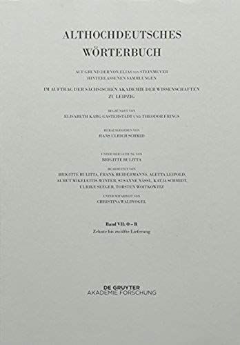 Band Vii: O - R. 10. Bis 12. Lieferung (Râzuuurti Bis Gi-Rîh