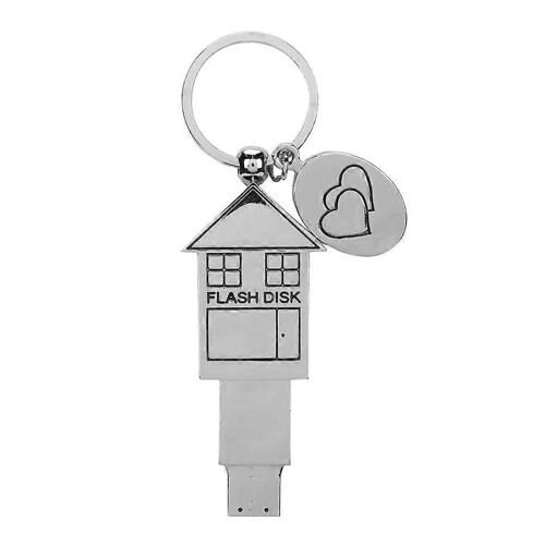16G Mini Portable Porte-clés Maison Forme USB U Disque pour Windows Vista/7/10/Mac