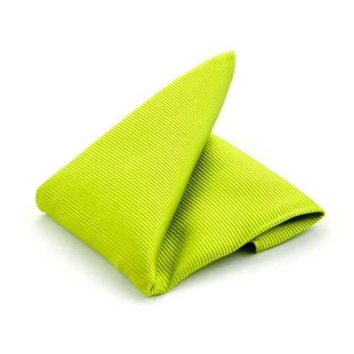 Pochette De Costume Soie Citron F04 Vert