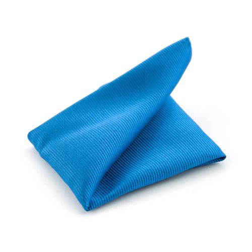 Pochette De Costume Soie Océan F32 Bleu