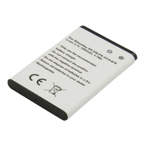 Batterie pour Simvalley SX-330 Li-ion PX-3315-675 3.7V 1000mAh 3.7Wh Blanc
