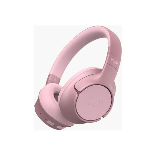 Fresh 'n Rebel Clam Fuse - Écouteurs avec micro - circum-aural - Bluetooth - sans fil - Suppresseur de bruit actif - rose pastel