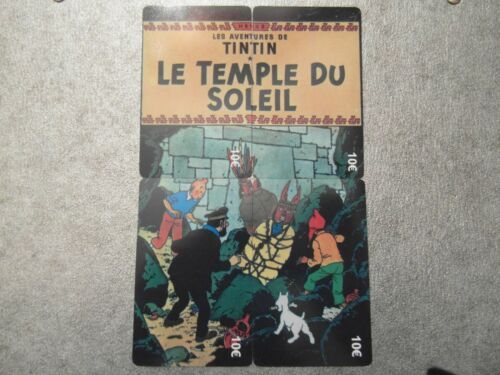 Puzzle 4 Télécartes Neuves - Tintin - Le Temple Du Solel - 500 Exemplaires