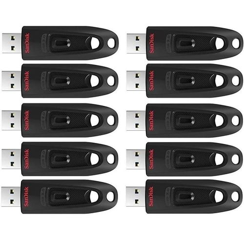 Lot de 10 Clé USB SANDISK Ultra 128 Go 128GB 128g USB 3.0 jusqu'à 130Mo/s SDCZ48-128G-U46