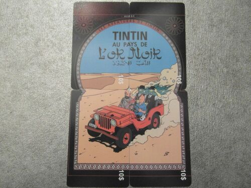 Puzzle 4 Télécartes Neuves - Tintin - Au Pays De L'or Noir - 500 Exemplaires