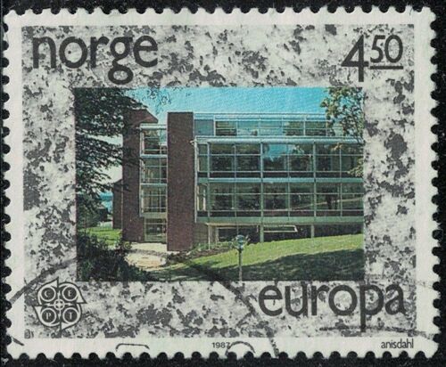 Norvège 1987 Oblitéré Used Architecture Bâtiments Europa Y&t No 922 Su