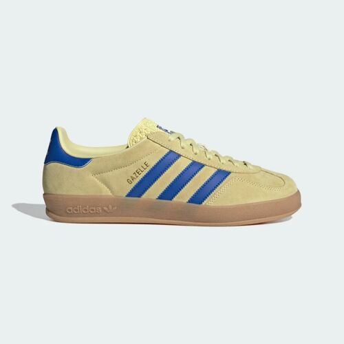 Chaussures Gazelle Indoor Adidas Powder Yellow Royal Blue Cloud White