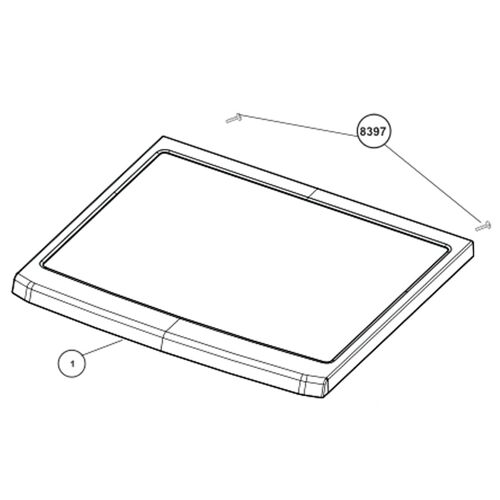 Couvercle - Lave-linge (2877500700 BEKO)