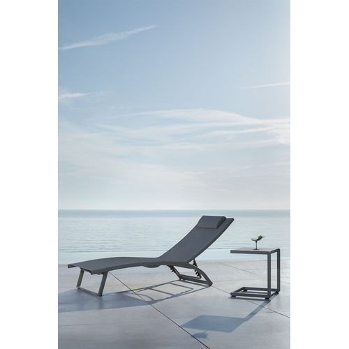 Transat Inclinable En Aluminium Dulem Gris Graphite