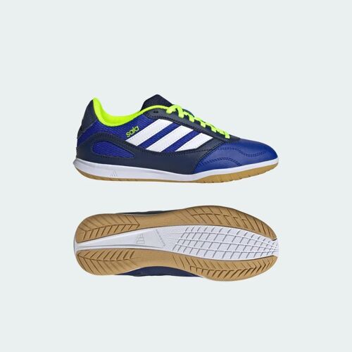 Chaussures Super Sala Competition3 Indoor Enfants Adidas Lucid Blue Cloud White Lucid Lemon