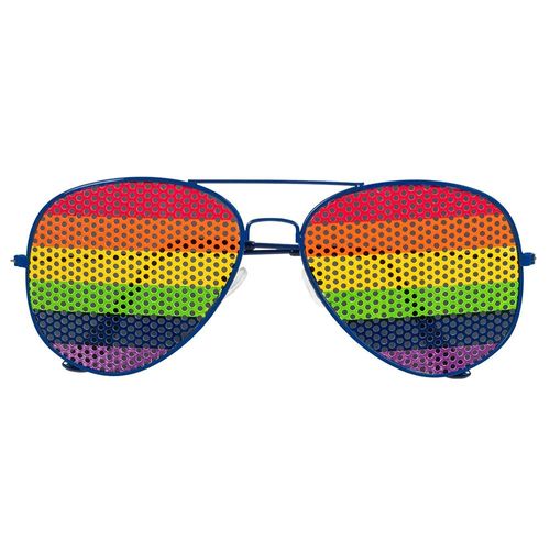 Paire De Lunettes Soleil Rock Arc-En-Ciel Adulte
