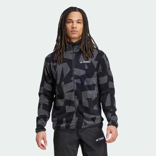 Veste Molleton Entièrement Zippée Imprimée Terrex Multi Adidas - Black / Carbon - L
