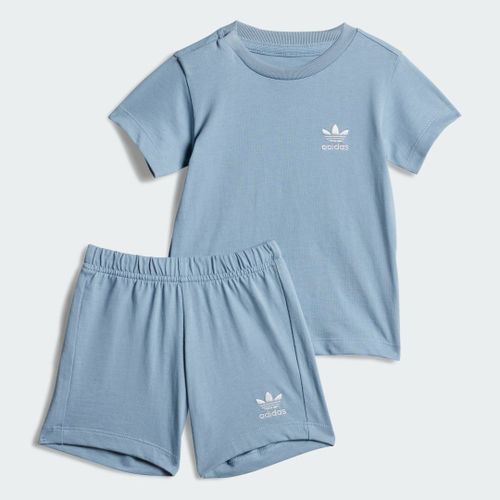 Ensemble Short Et T-Shirt Enfants Adidas - Tactile Blue - 2-3a