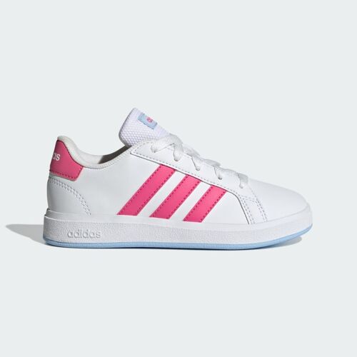 Chaussures Grand Court Lifestyle Tennis Lacesup Adidas Cloud White Pulse Magenta Glow Blue
