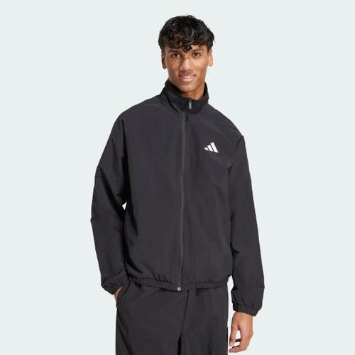 Coupe-Vent Essential Small Logo Adidas - Black / White - L