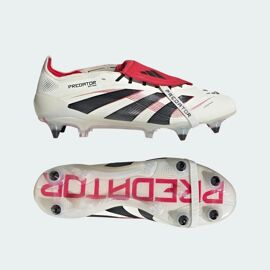 Chaussures De Football Languette Rabattue Predator Elite Terrain Gras Adidas Off White Core Black Pure Ruby