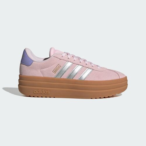 Chaussures Vl Court Bold Lifestyle Enfants Adidas Clear Pink Silver Metallic Gold Metallic