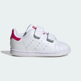 Chaussures Stan Smith Fermeture Confortable Enfants Adidas Cloud White Cloud White Bold Pink