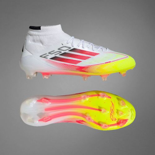 Chaussures Mismontante F50 Elite Terrain Souple Adidas Cloud White Lucid Red Solar Yellow