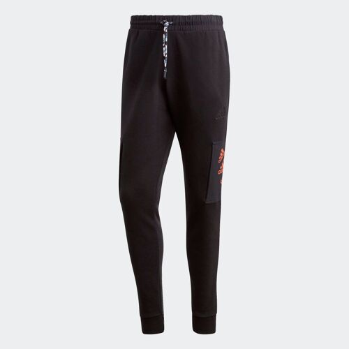 Pantalon Molleton Essentials Brandlove Adidas - Black / Semi Impact Orange - S
