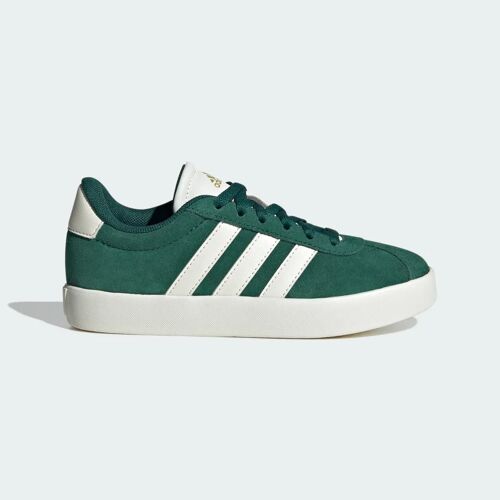 Chaussures Vl Court 3.0 Enfants Adidas Collegiate Green Off White Gold Metallic