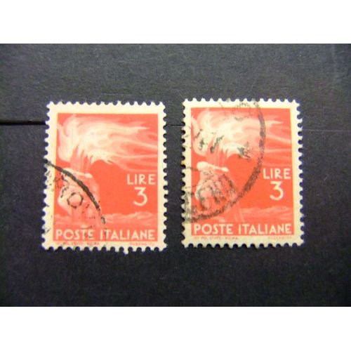L 122 Italia Italie 1945 1948 / Antorcha / Yvert 491 Fu