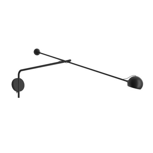Artemide Lampe Murale Avec Bras Ixa Wall L (Anthracite - Aluminium, Acier Et Technopolymère)