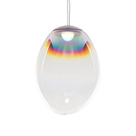 Artemide Lampe À Suspension Stellar Nebula (Ø 40 Cm - Verre Soufflé Avec Traitement Dichroïque Pvd Et Aluminium)
