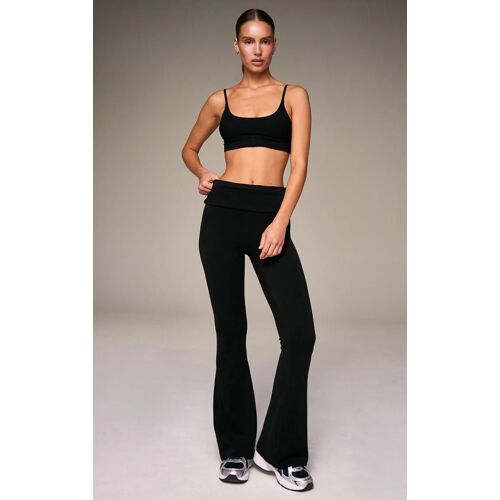 Pantalon De Yoga En Coton Doux Noir, Noir