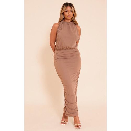 Shape Mocha Fronces N?ud Cravate Longue, Café Au Lait