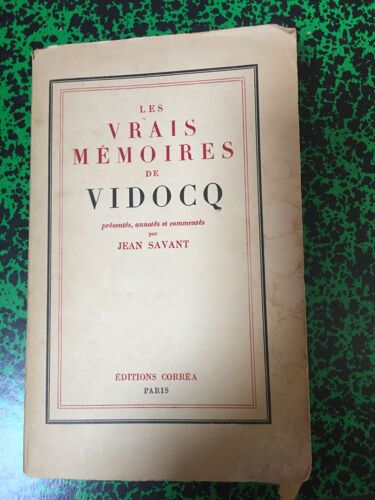 Les Vrais Mémoires De Vidocq